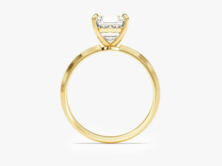 2.0CT Asscher Moissanite Diamond  Solitaire Engagement Ring