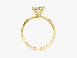 1.50CT Heart Shape Moissanite Diamond Solitaire Engagement Ring