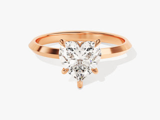 1.50CT Heart Shape Moissanite Diamond Solitaire Engagement Ring