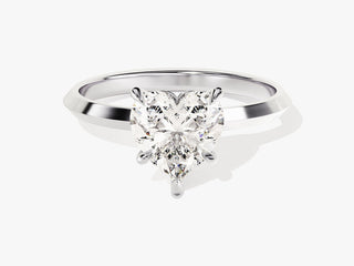 1.50CT Heart Shape Moissanite Diamond Solitaire Engagement Ring