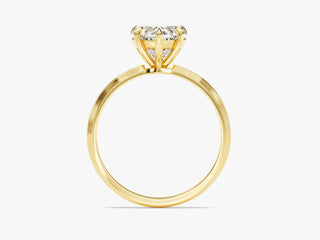 2.0CT Heart Shape  Moissanite Diamond  Solitaire Engagement Ring