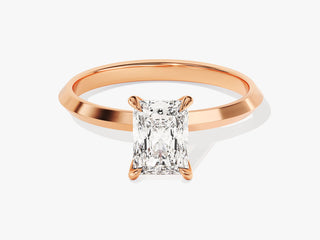 1.0CT Radiant  Moissanite Diamond Solitaire Engagement Ring