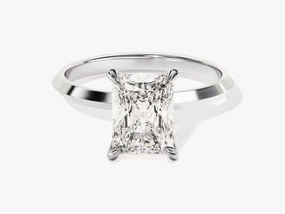 2.0CT Radiant  Moissanite Diamond Solitaire Engagement Ring