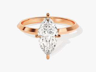 1.5CT Marquise Moissanite Diamond Solitaire Engagement Ring