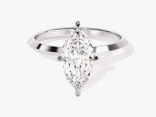 1.5CT Marquise Moissanite Diamond Solitaire Engagement Ring