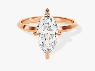 2.0CT Marquise Moissanite Diamond Solitaire Engagement Ring