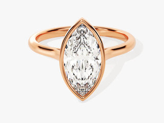 2.0CTMarquise Moissanite Diamond Solitaire Antique Engagement Ring