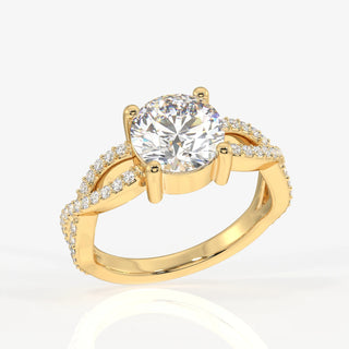 3.00CT Round Brilliant Cut Diamond Infinity Unique Engagement Ring