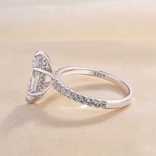 3.50CT Marquise Cut Diamond Hidden Halo Pave Engagement Ring