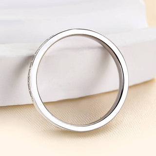 Round Brilliant Cut  Diamond Half Eternity Wedding Band