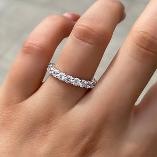 Round Brilliant Cut  Diamond Full Eternity Wedding Band