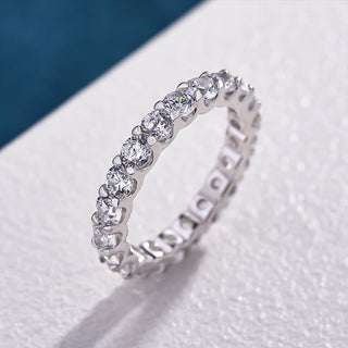 Round Brilliant Cut  Diamond Full Eternity Wedding Band