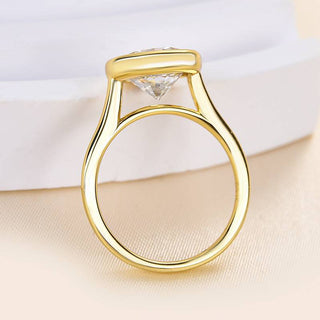 3.00CT  Round Cut Diamond  Bezel Solitaire Engagement Ring