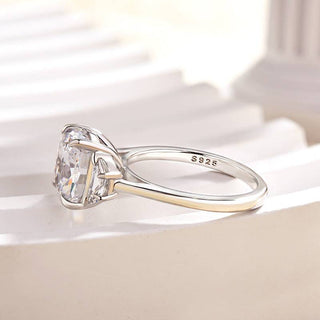 3.00CT Cushion Cut Diamond Three Stone Engagement Ring