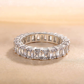 Radiant Cut Diamond Full Eternity Wedding Band