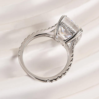 2.00ct Princess Diamond Pave Hidden Halo Engagement Ring
