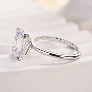 3.50ct Emerald Cut Diamond Solitaire Engagement Ring