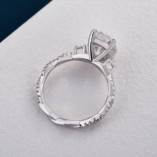 4.00CT Oval Cut Diamond Infinity Antique Engagement Ring