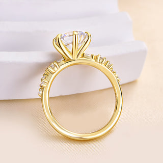 3.00CT Round Cut Diamond Cluster Antique Engagement Ring