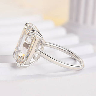 11 ct Emerald Cut Diamond Solitaire Engagement Ring