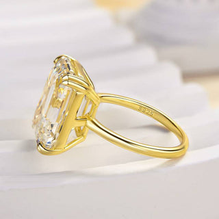 11.5ct Emerald Cut Diamond Solitaire Engagement Ring