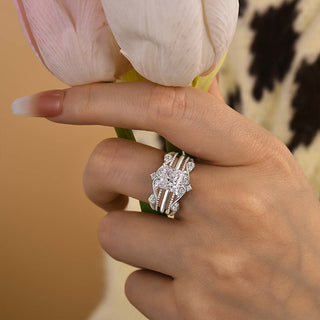 4.00CT Princess Cut Diamond Solitaire Antique Engagement Ring