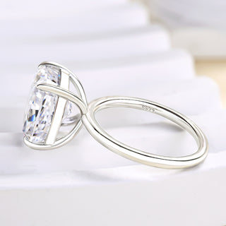6.00ct Cushion Cut Diamond Solitaire Engagement Ring