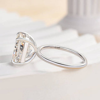 6.00CT Cushion Cut Diamond Solitaire Engagement Ring