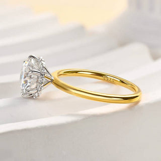 2.00CT Round Brilliant Cut Diamond Hidden Halo Engagement Ring