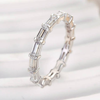 Baguette Cut Diamond Full Eternity Wedding Bnad