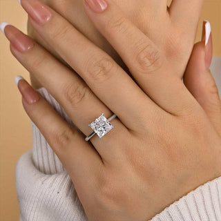 3.00CT Princess Cut Diamond Solitaire Engagement Ring