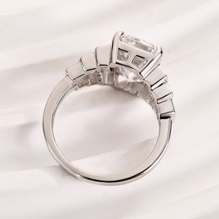 5.00CT Emerald Cut Diamond Antique Engagement Ring