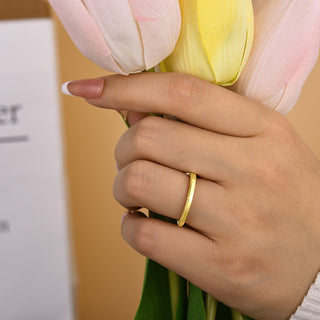 1.80 mm 925 Silver Plain Minimalist Squire  Wedding  Band