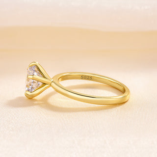 2.00CT Round Cut Diamond Solitaire Engagement Ring