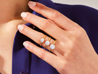 Luxury 3.0CT Cushion-Cut Moissanite Solitaire Ring – Ethical Sparkle