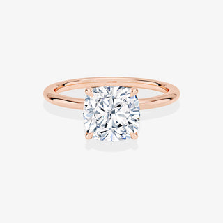2.5CT Cushion Cut Diamond Solitaire Engagement Ring