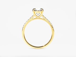 The Perfect Round: Moissanite Diamond Pavé Ring