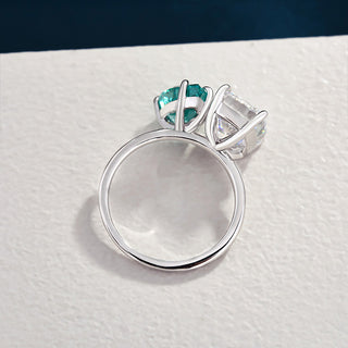 9.00CT Pear & Cushion Cut Diamond Toi Et Moi Engagement Ring