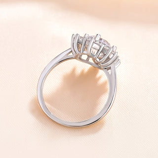 3.00ct Round Brilliant Cut Diamond Cluster Halo Engagement Ring