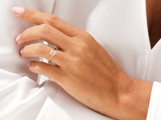 Vintage-Inspired Asscher Moissanite Solitaire (1.5 CT)