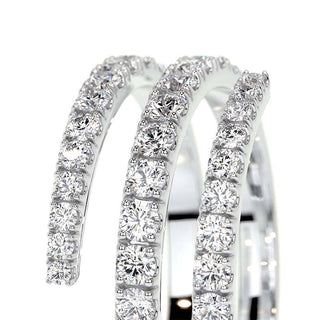 Round Moissanite Diamond Antique Wedding Band
