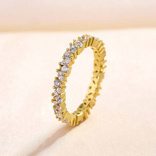 Marquise & Round  Moissanite Diamond Full  Eternity Wedding Band