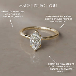 4.00CT Marquise Cut Diamond Solitaire Engagement Ring