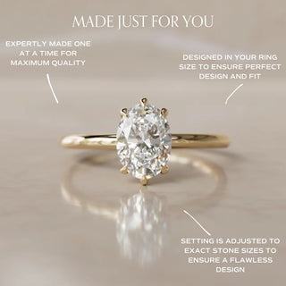 5.00CT Oval Cut Diamond Solitaire Wedding Ring