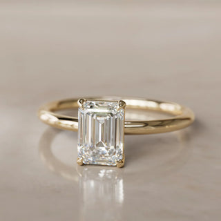 3.00CT Emerald Cut Diamond Solitaire Engagement Ring