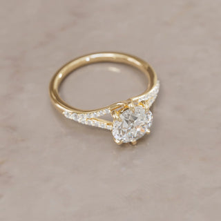 3.00CT Round Cut Diamond Split Shank Unique Engagement Ring